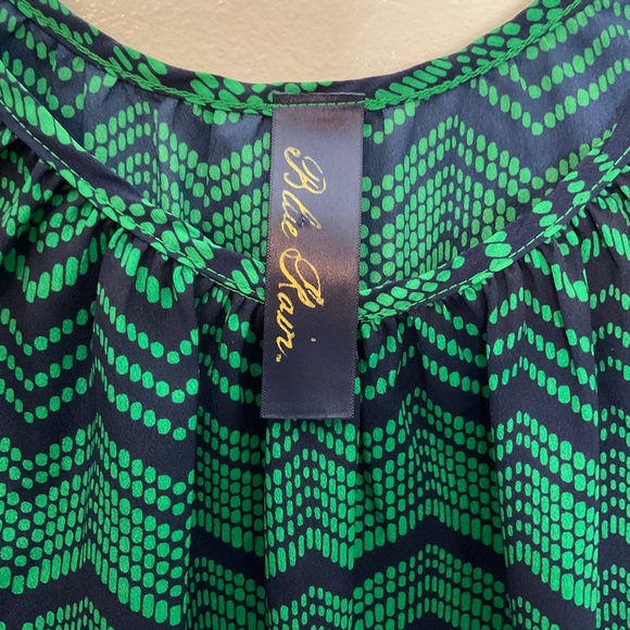 Blue Rain Chevron Print Off the Shoulder Blouse Size Small - Picture 6 of 11